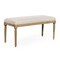 Zentique 40" Brown Contemporary Lille Bench with Square Border